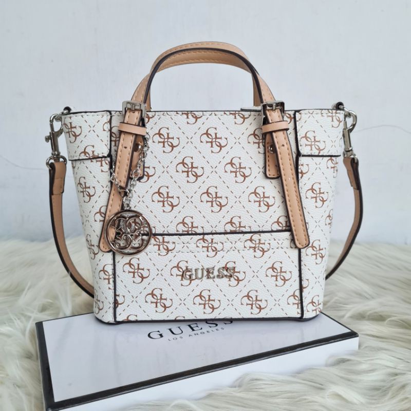 (WODB)promo delaney mini logo coffee brown ,white ,black petite bag gb batik gs tas