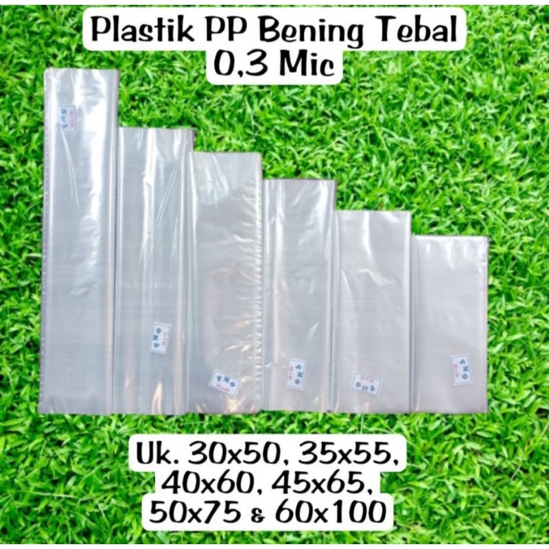 Plastik PP Laundry 40x60 40x70 50x60 50x70 60x100 Tebal 03 Bening