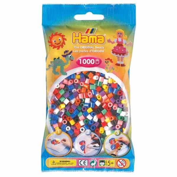 [SOLID MIX] 1000 pcs Hama Beads 5mm Midi Beads Original Denmark