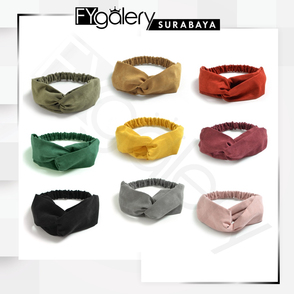 BD01 BD02 Bando Wanita Korea Headband Bandana Simpul Cewek Fashion Y1043