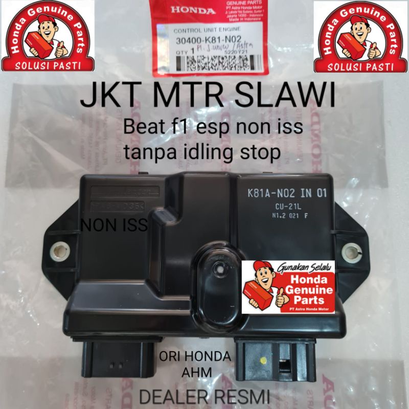 30400-K81-N02 Ecu Ecm beat street esp beat f1 esp non iss 2017-2019 ori AHM asli honda ahm dealer resmi hgp