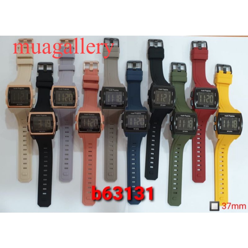 Jam tangan wanita Hush puppies Digital Fashion B63131 HP Tali rubber