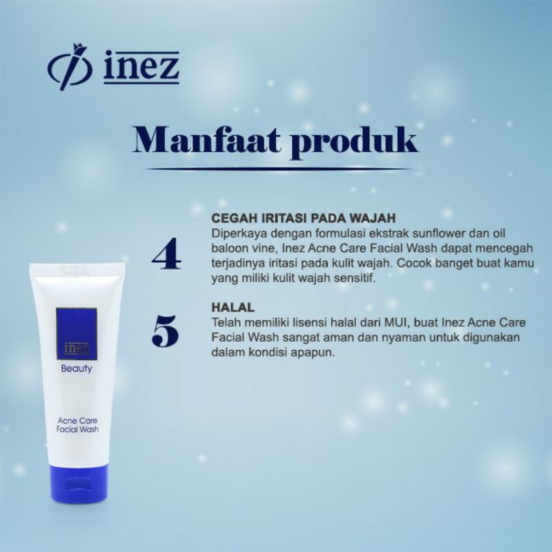 INEZ Acne Care Facial Wash / Sabun Wajah