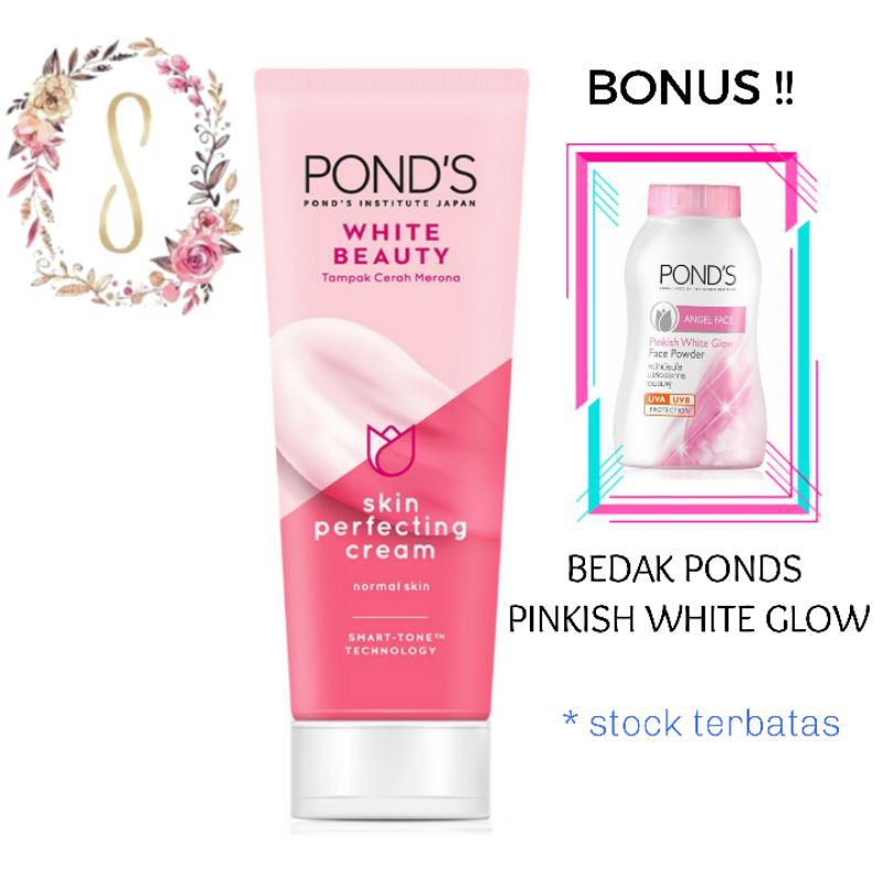 Ponds White Beauty Day Cream Perfect Skin 40gr Gratis Bedak Ponds Pinkish White Shopee Indonesia