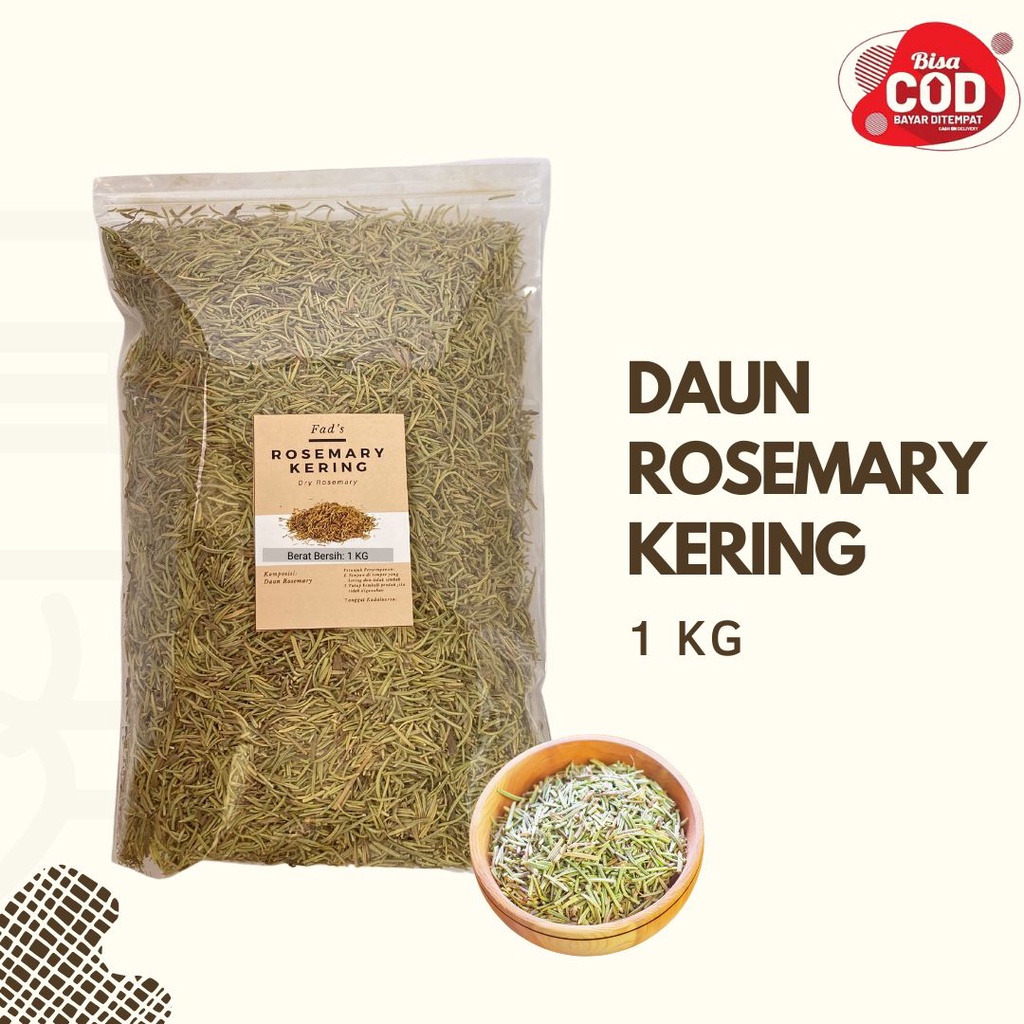 Fad's Italian Herbs 1 kg - Daun Basil Kering 1kg Daun Oregano Kering 1kg Daun Parsley Kering 1kg Daun Peterseli Kering 1kg Daun Rosemary Kering 1kg Daun Thyme Kering 1kg Italian Spices 1kg Italian Seasoning 1kg