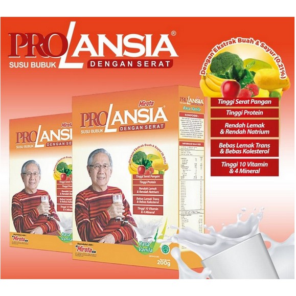 SUSU BUBUK PROLANSIA UNTUK USIA 45 TAHUN KEATAS UK.200 GRAM