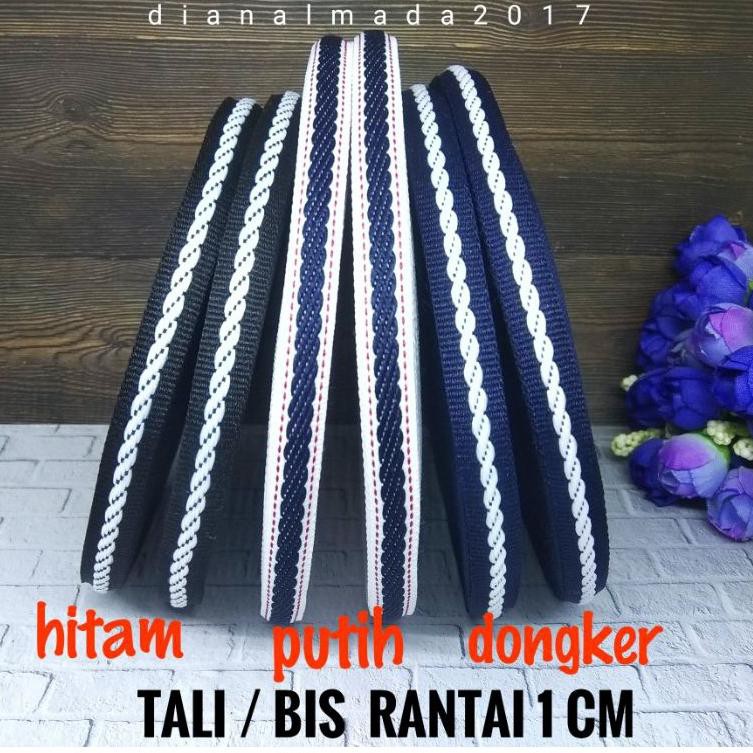 TERLARIS tali / pita / bis rantai 1 cm/ rol