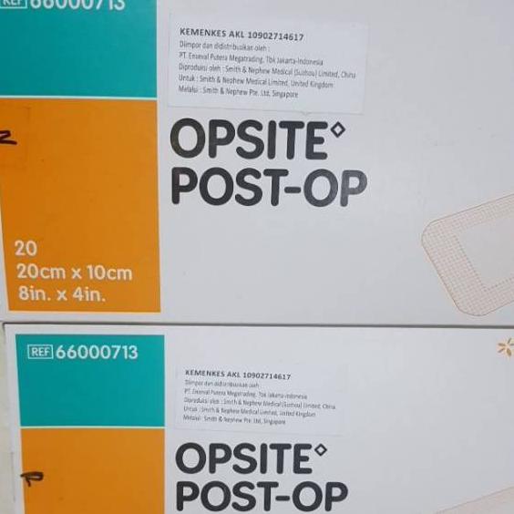 OPSITE POST-OP 20 x 10 cm / Plester tahan air / Opsite 20cm x 10cm
