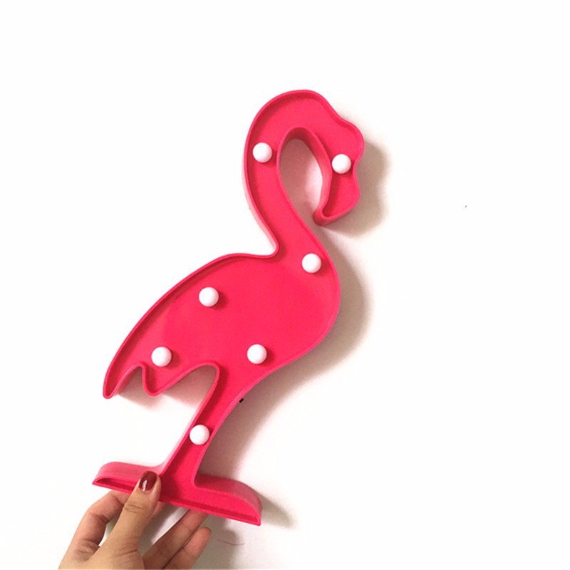 Lampu Dekorasi Marquee Light LED Model Flamingo Warna Merah - Termurah