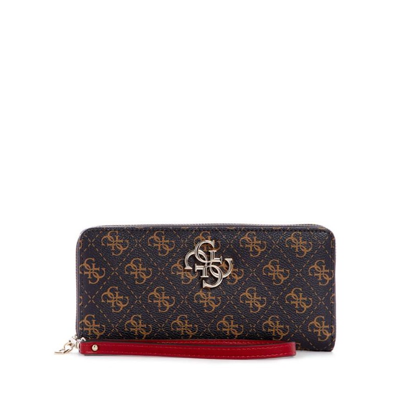 Guess Noelle Logo Printed Zip-Around Wallet Original / Dompet Guess / Dompet Guess Original