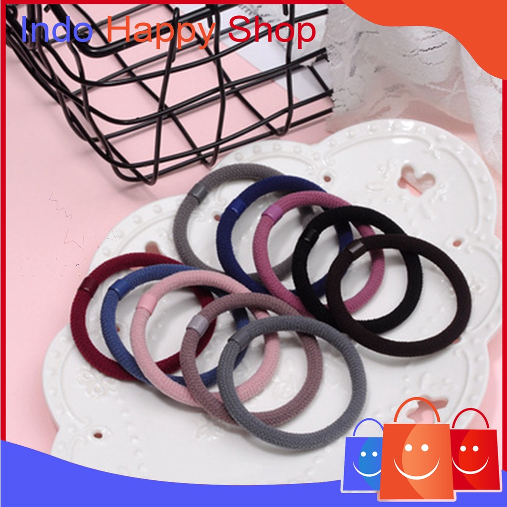 Ikat Rambut Korea Polos Tebal Karet Rambut Kunciran Rambut Hair Ring IHS 204