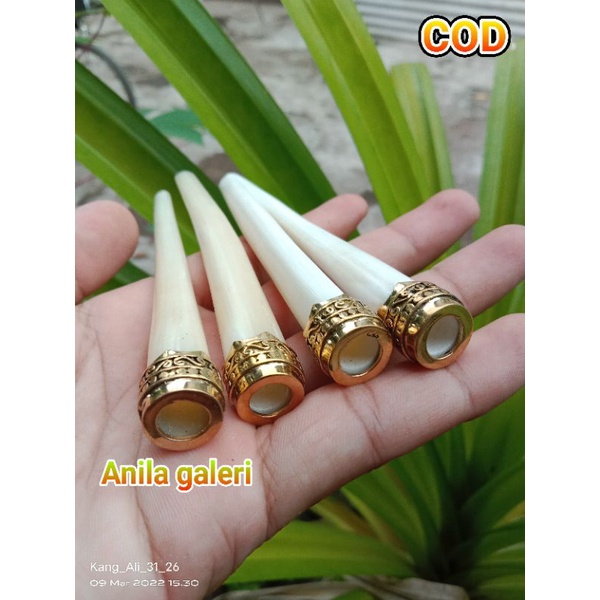 once tulang sapi ring alpaka kuning