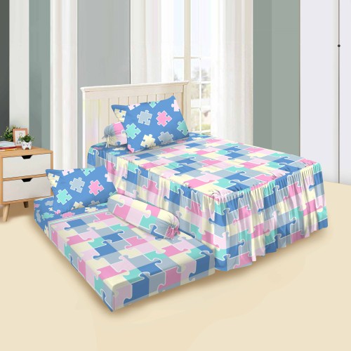 Sprei Duo Vito Disperse Motif Modern Minimalist Series Kimberly Puzzle