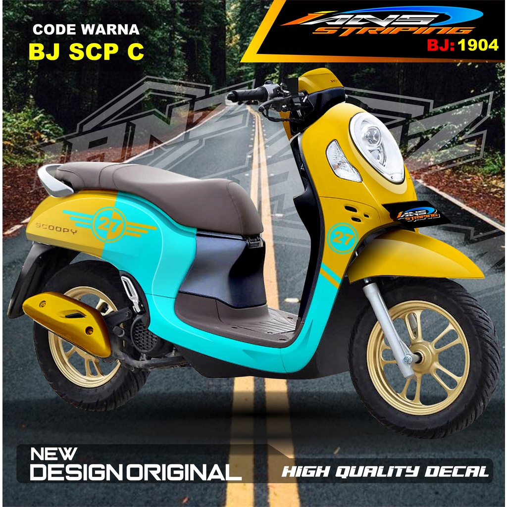 DECAL STICKER FULL BODY SCOOPY / STICKER ALL NEW SCOOPY / STIKER FULL BODY SCOOPY TERMURAH / STIKER MOTOR SCOOPY / STIKER MOTOR