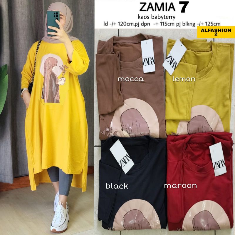 TUNIK KAOS ZAMIA 7 ALFASHION