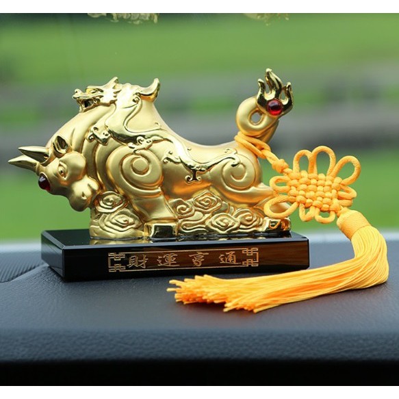 Lucky OX DRAGON Pajangan Tempat Parfum Dashboard Mobil