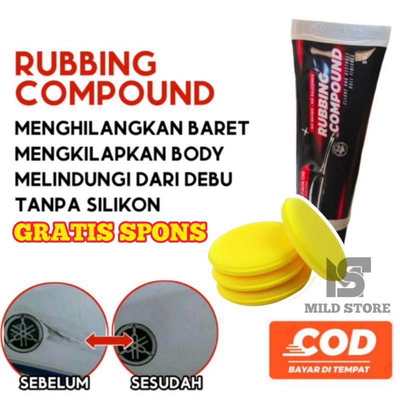 ALF RUBBING COUMPOND PENGHILANG BARET HALUS | COMPOUND PENGHILANG BARETAN DI BODY MOBIL DAN MOTOR - 