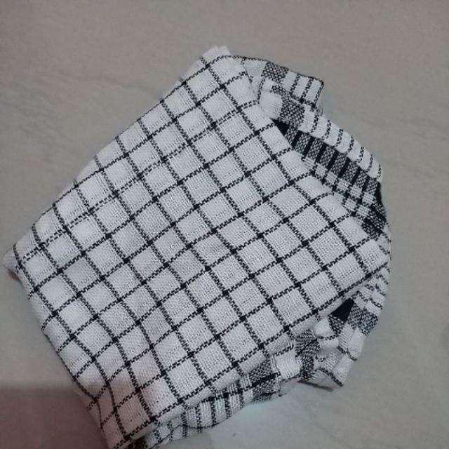 Serbet Lap Dapur Kain Serbet Lap Tangan Lap Piring Peralatan Perlengkapan Dapur Lap Meja S57