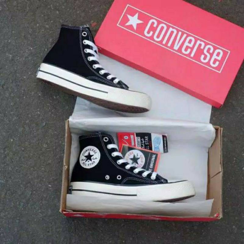 COD Sepatu Converse 70s Hight Hitam Putih GLOSSY-1