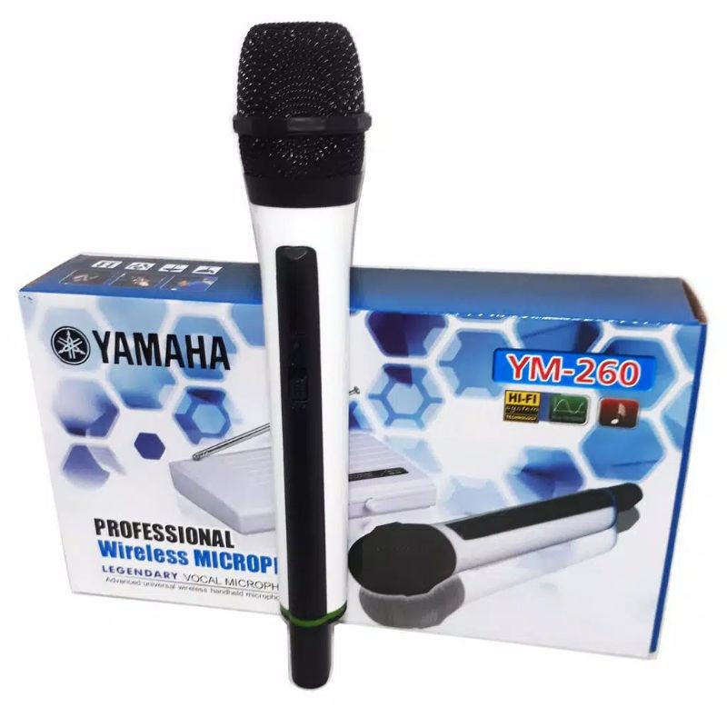 PROMO Mic Yamaha YM-260 Profesional Microphone Single Wireless Mik Mikrofon