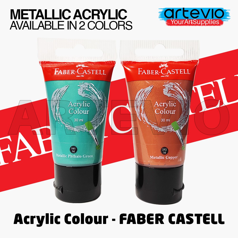 

Cat Lukis Acrylic Metallic Faber Castell