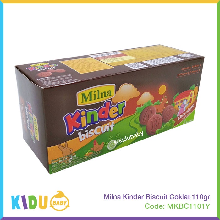 Milna Kinder  Biscuit 110gr Cemilan Makanan Biskuit MPASI si Kecil Kidu Baby