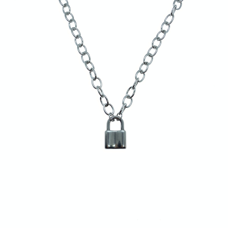 Lock Necklace Hip Hop Tide Clavicle Chain Pendant