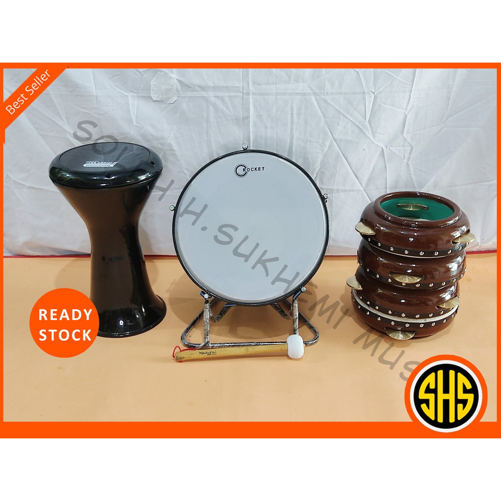 PROMO MURAH Rebana Hadroh Jepara Standar Alat Hadroh Full Set Tanpa Keprak dan Tam Paket 1