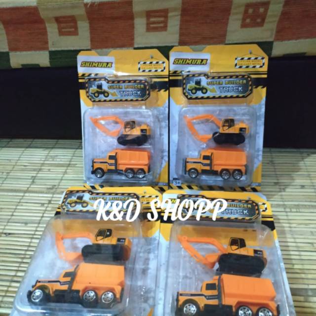 DIECAST ALAT BERAT-MAINAN ALAT BERAT-MINIATUR KENDARAAN KONSTRUKSI-DIECAST EXCAVATOR