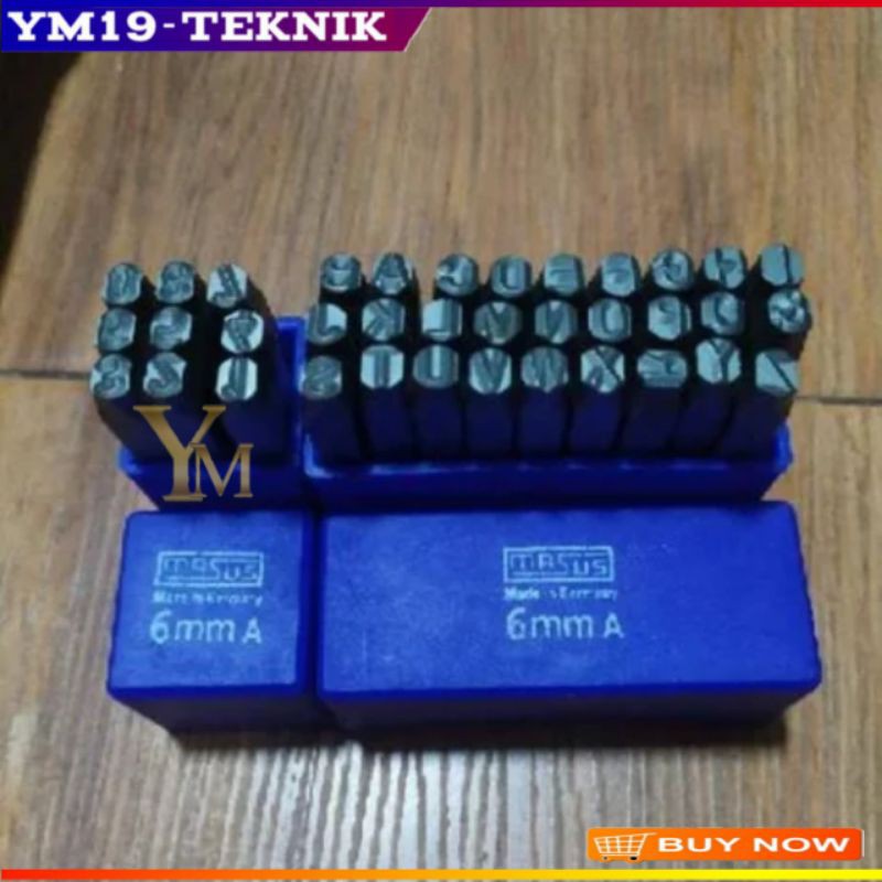 Ketok Huruf Dan Nomor Mata Ketok Angka Dan Huruf 6mm MASUS Germany(YM)