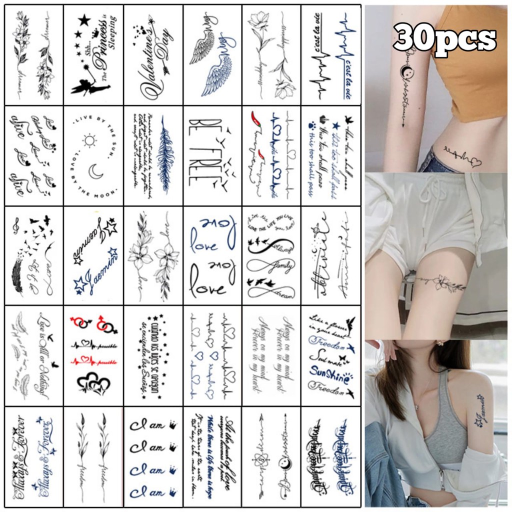 PAKET RANDOM 5 GAMBAR / Tato Temporer / tato temporary / sticker tato temporer