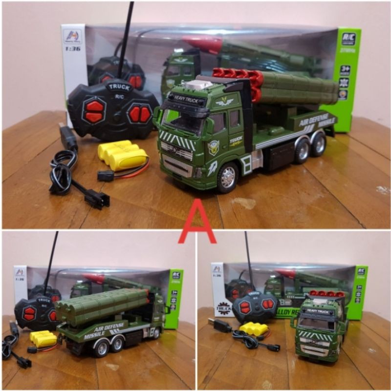 Mainan Remote Control Mobil Truk Militer