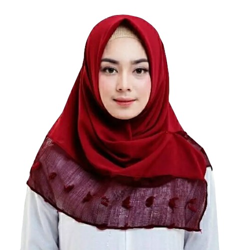 HIjab Jilbab Kerudung Segiempat Bella Kombinasi Rubiah