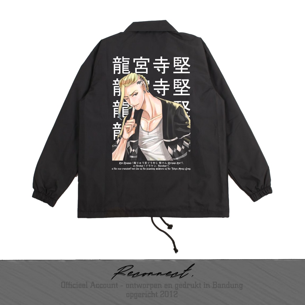 Reconnect Coach Jacket Anime Tokyo Revengers Draken ken Ryuguji - Unisex