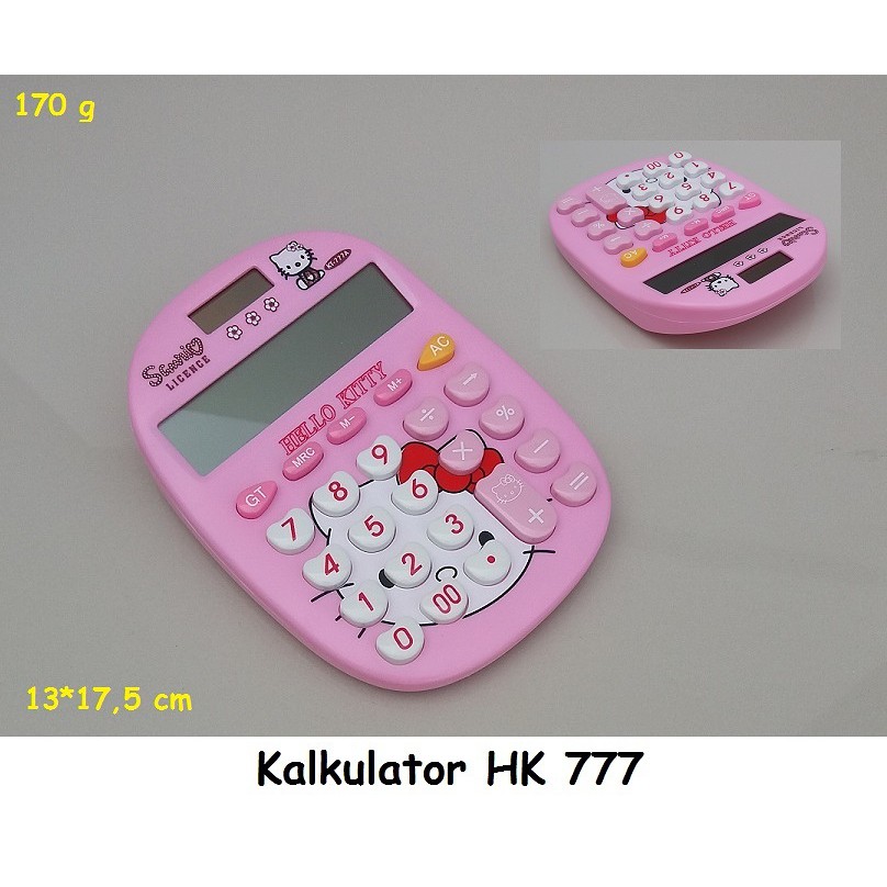 

KALKULATOR HELLO KITTY HK 777 / KALKULATOR DORAEMON / KALKULATOR KARAKTER