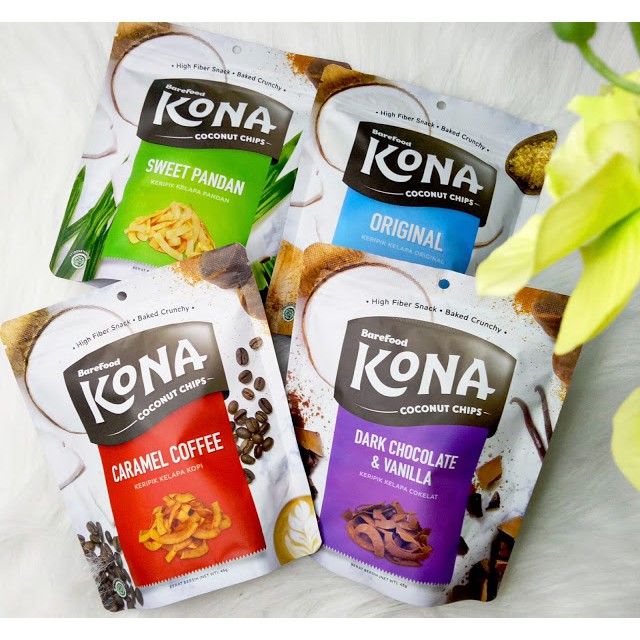 

KONA Keripik Kelapa / Coconut Chips KONA / Barefood Keripik Kelapa Gluten Free