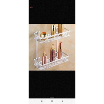 rak kamar mandi alumunium aesthetic