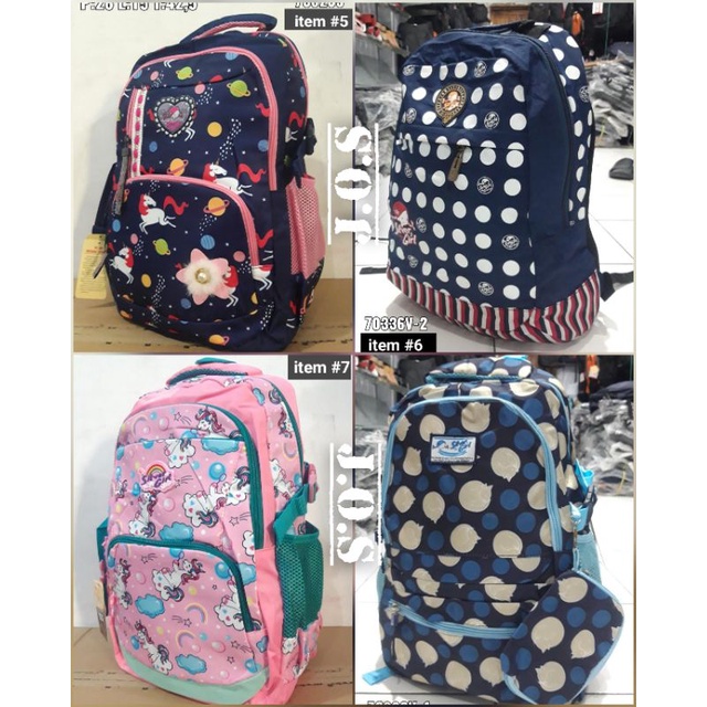 Tas Ransel SD SMP Anak Cewek SILVER GIRL by Alto Original