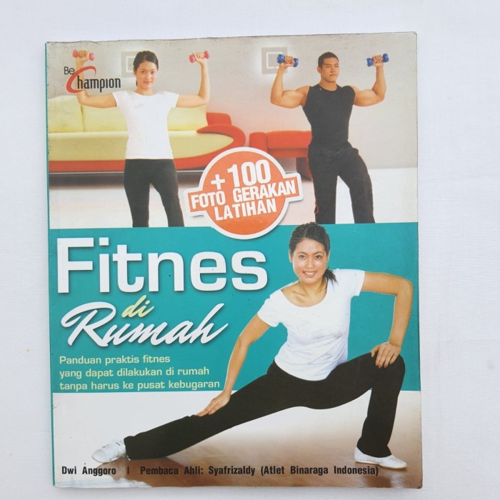 Jual Buku Panduan Fitnes di Rumah Foto Gerakan Latihan Fitness H21