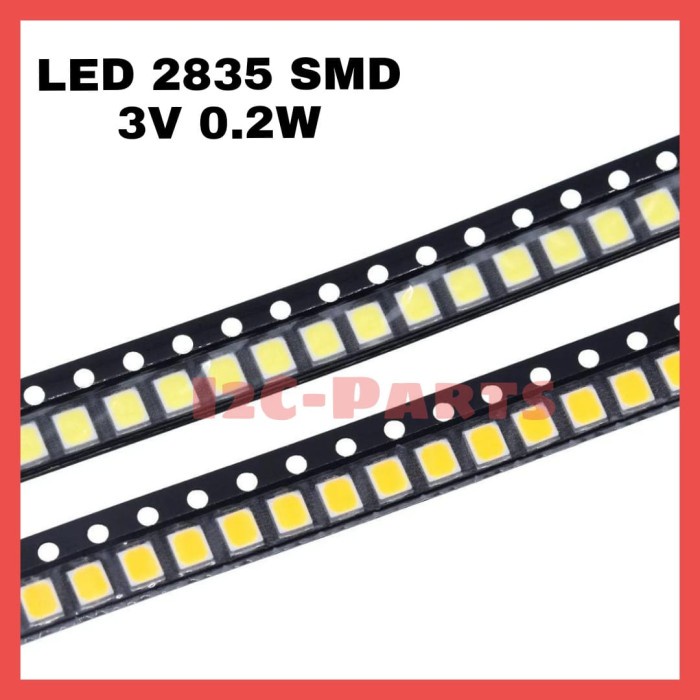 LED 2835 Ultra Bright SMD 0.2W 21-25LM light emitting diode chip 3528