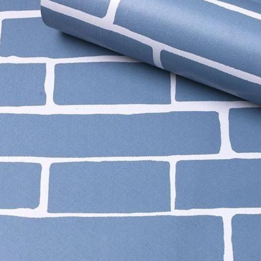 ➳ Wallstiker dinding/Wallstiker Motif Bata/Wallpaper - Bata Putih ◌