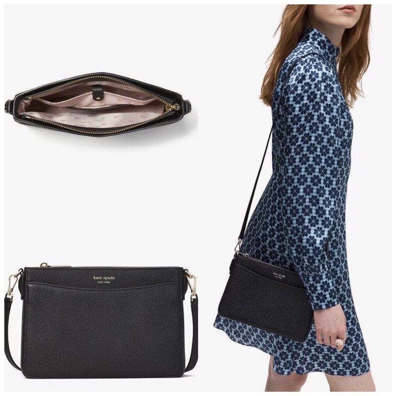 KS Margaux Medium Convertible Crossbody - Black