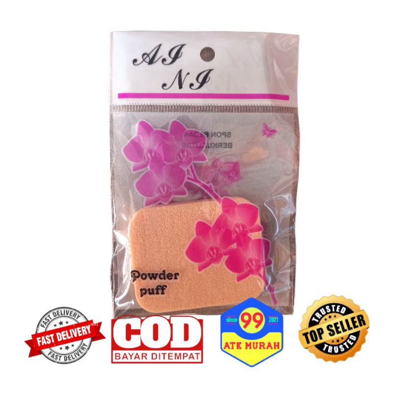 Spon Bedak Tabur/alat bedak/rias wajah/spon bedak/aksesoris/alat kecantikan