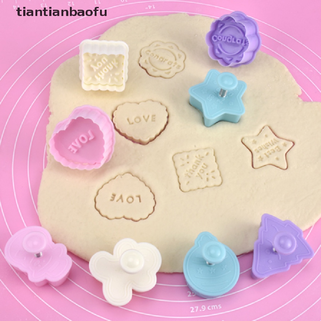 4pcs / Set Cetakan Kue Bentuk Kartun Bahan Plastik Multiseries