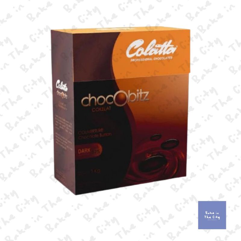 

Cokelat Colatta Chocobitz Couverture Chocolate Button - Repack 250g