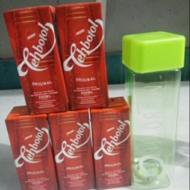 

MURAH paket 5 TEH BOTOL kotak FREE THUMBLER