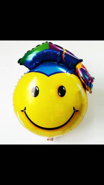 Balon Smile sarjana/graduation/wisuda toga 50cm