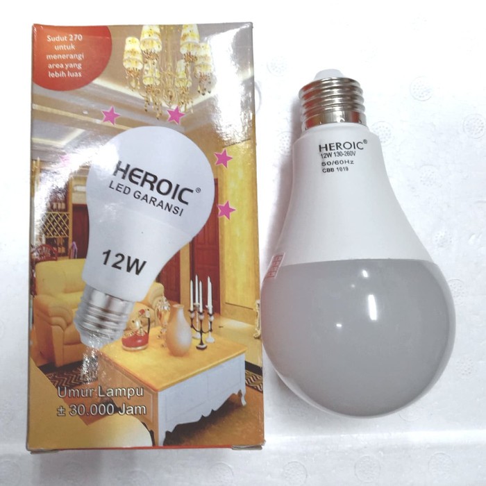 LAMPU HEROIC LED GARANSI 3WATT - 15WATT