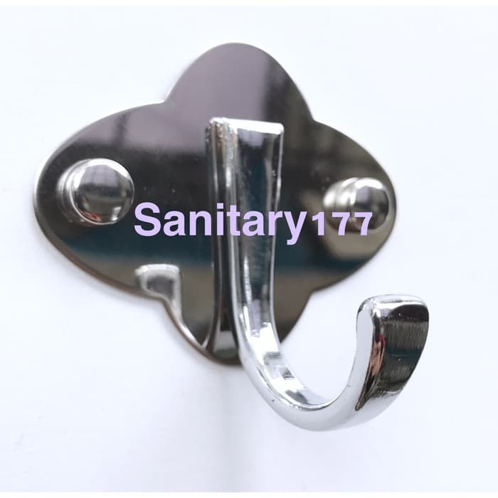 kapstok stainless 1 kait capstok cantolan gantungan baju hanger ~ jb628