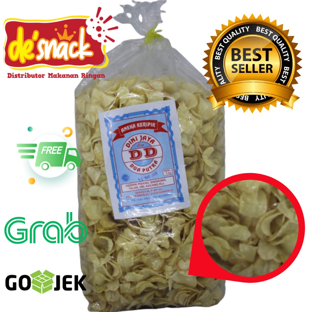 

SNACK/CEMILAN/KERIPIK SINGKONG ASIN/DD